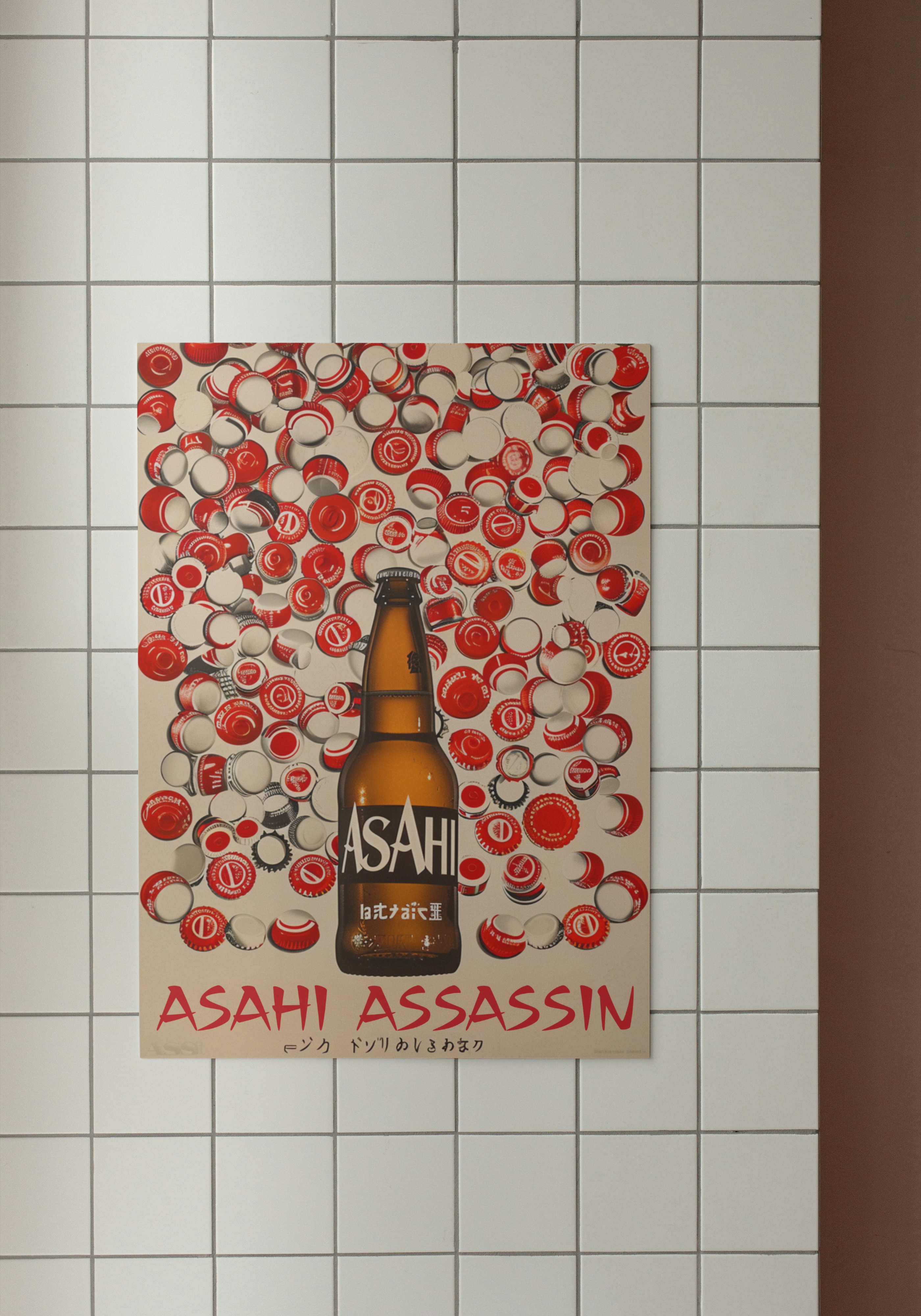 Asahi Assassin – Retro Beer Pop Art Print