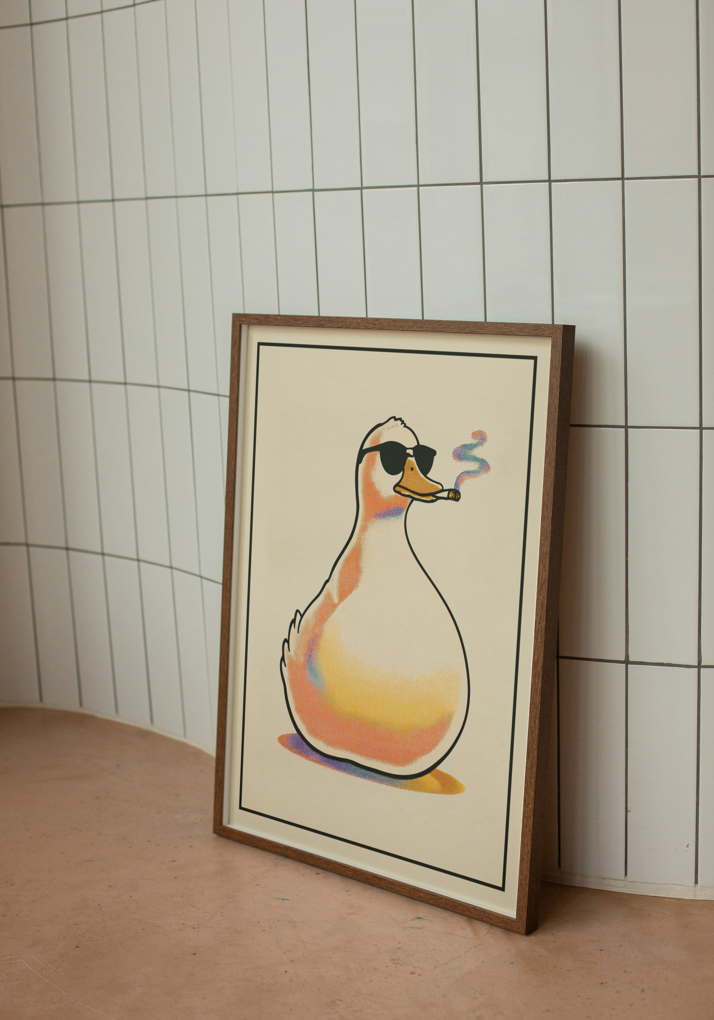 Cool Duck – Retro Pop Art Print