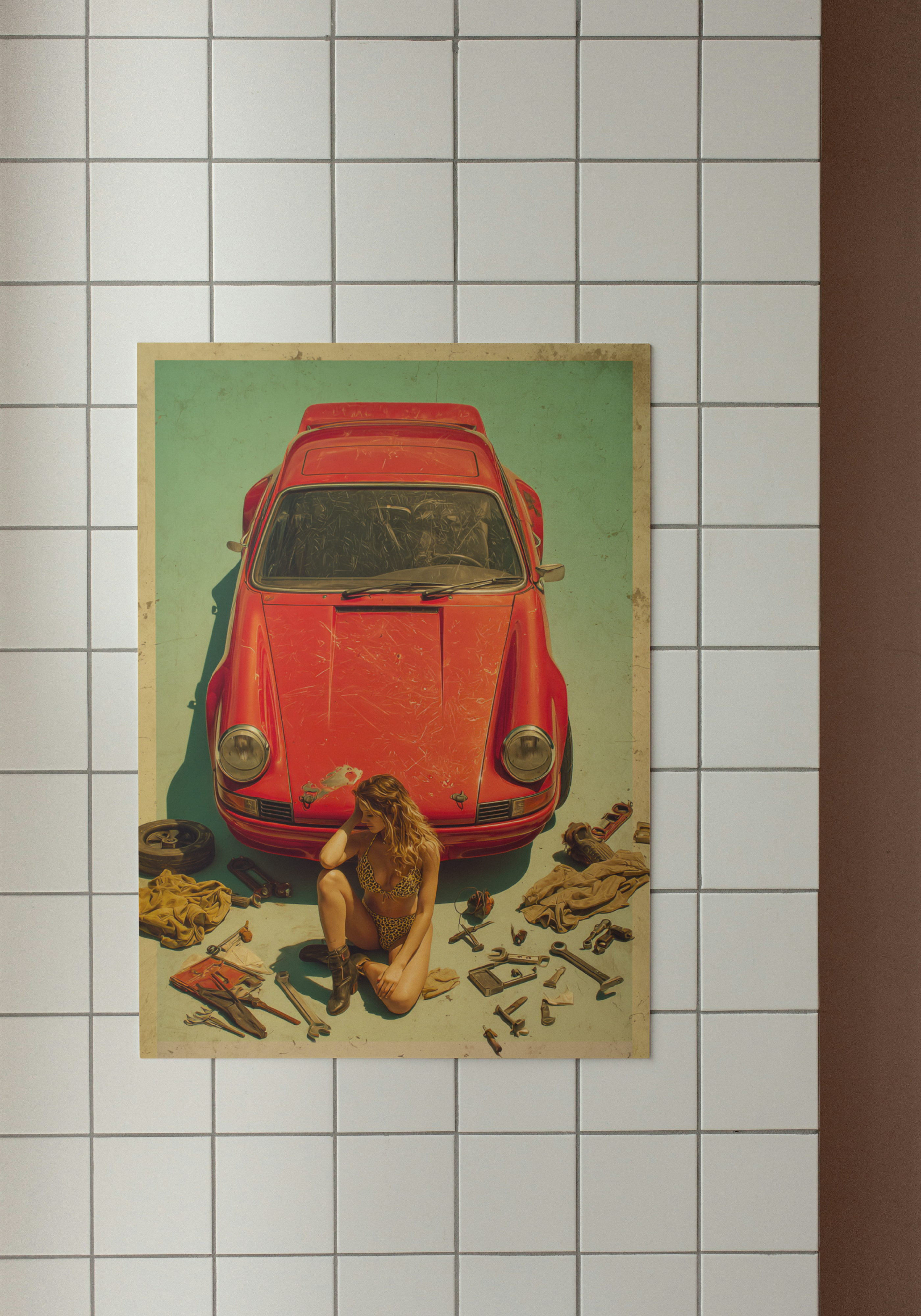 Garage Muse – Retro Car Print