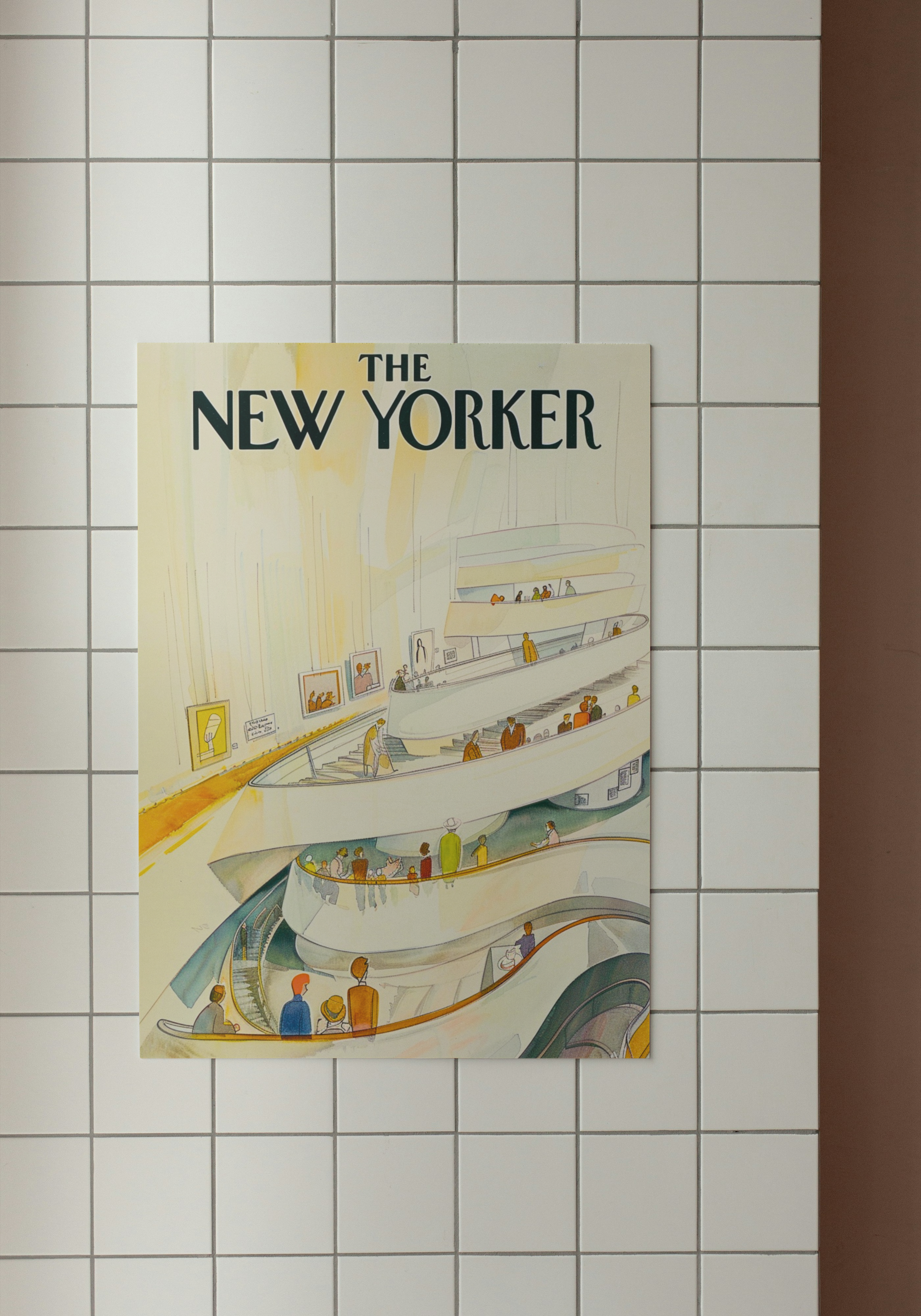 Guggenheim Stroll – Retro Magazine Print