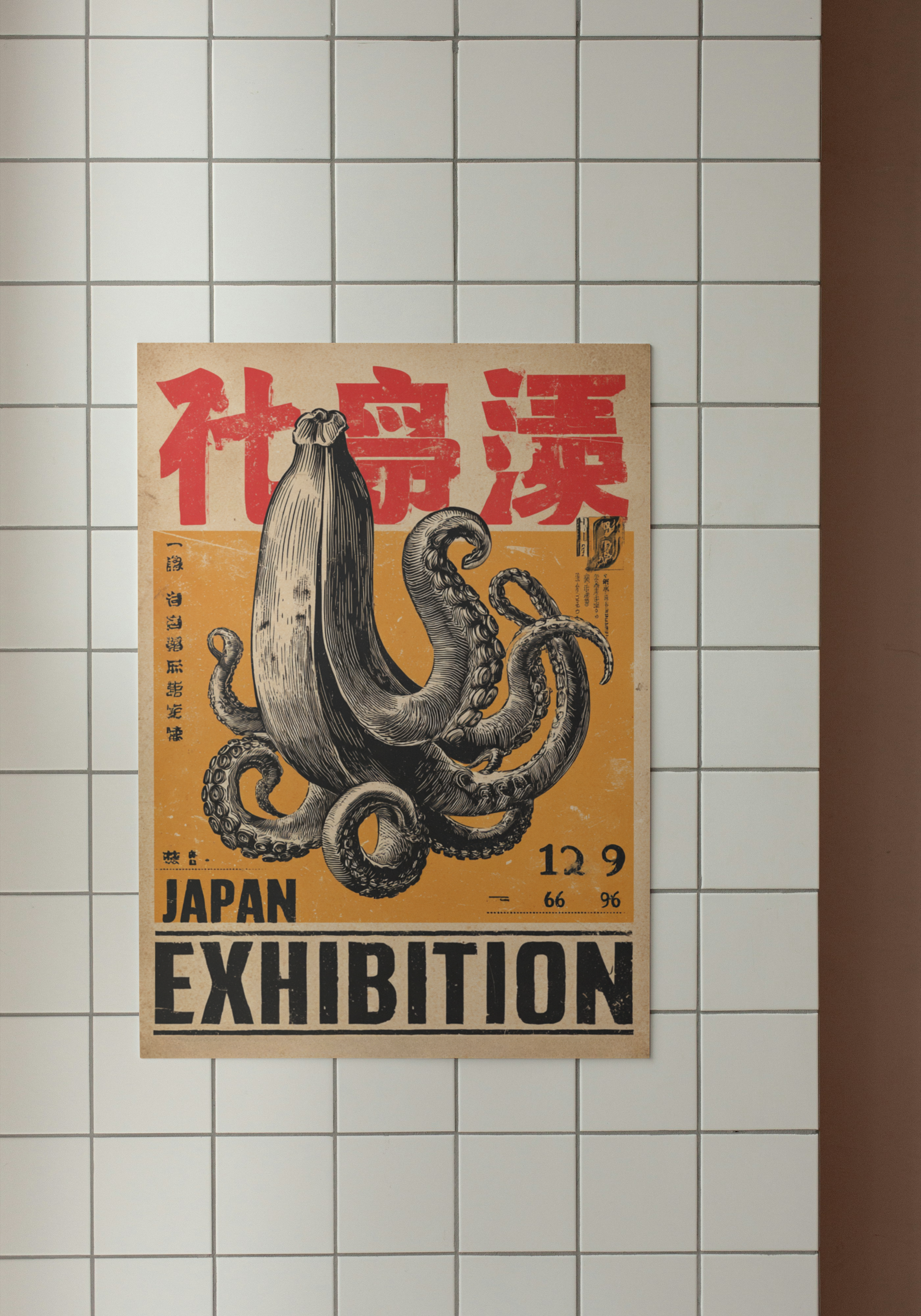 Japanese Octopus – Retro Exhibition Print