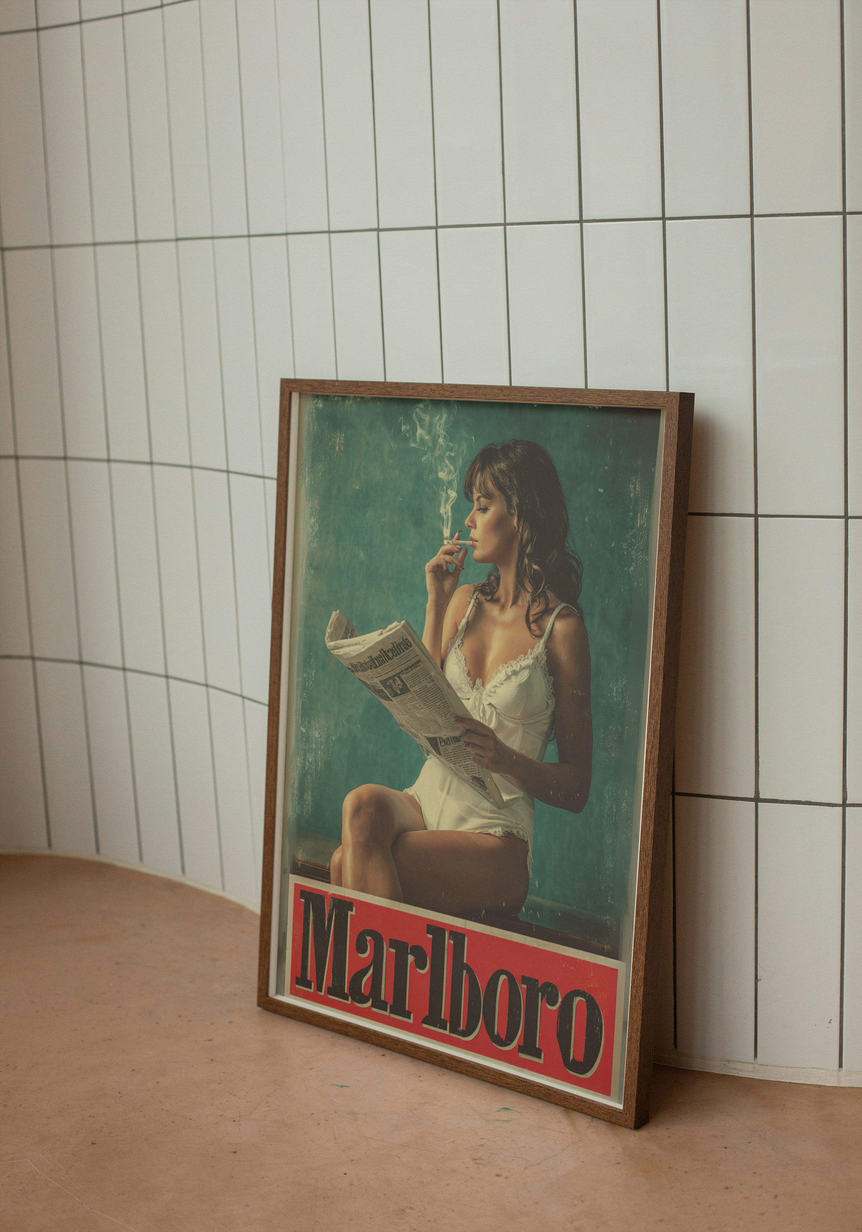 Marlboro Smoking – Retro Vintage Print