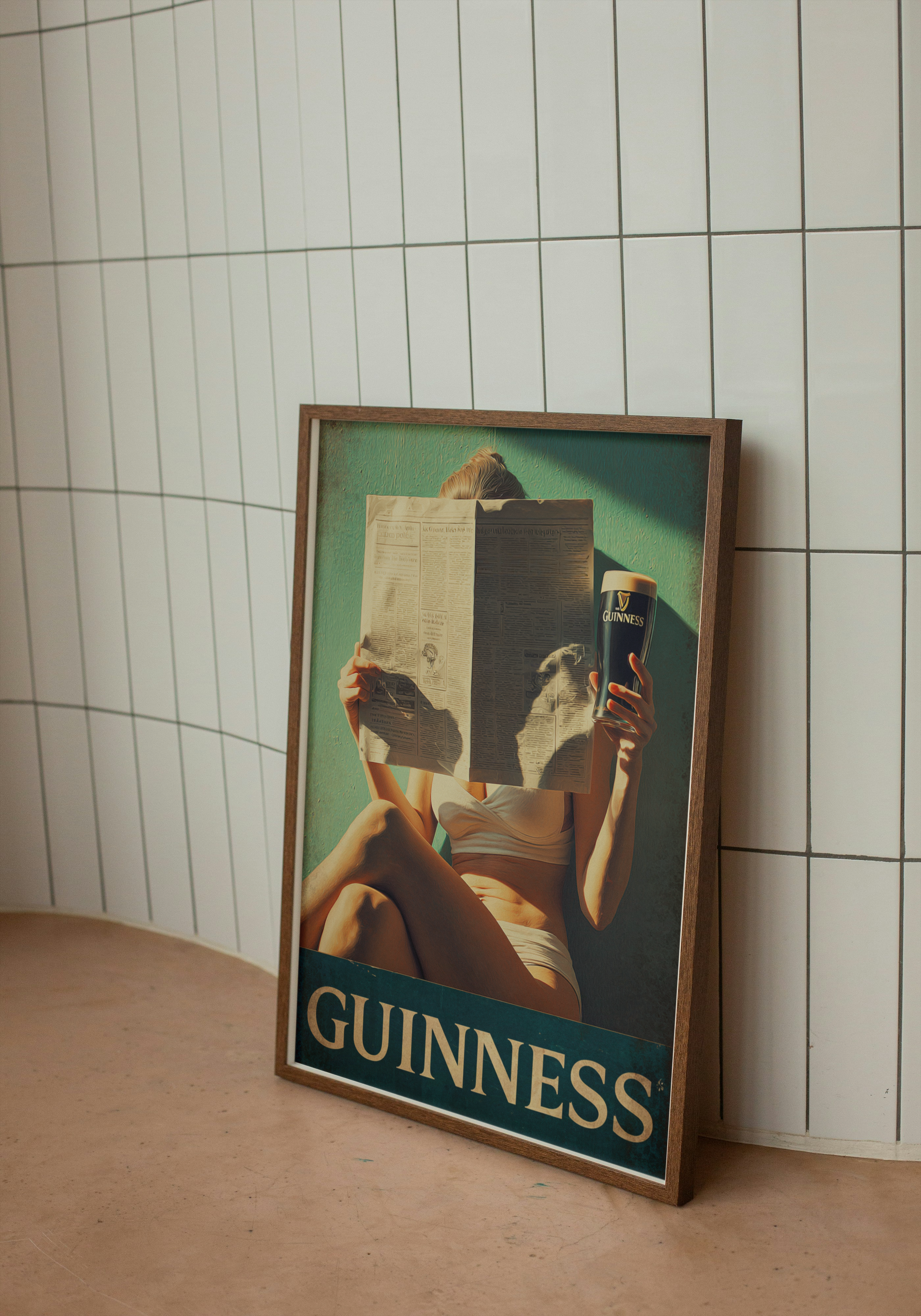 Morning Read – Retro Guinness Print