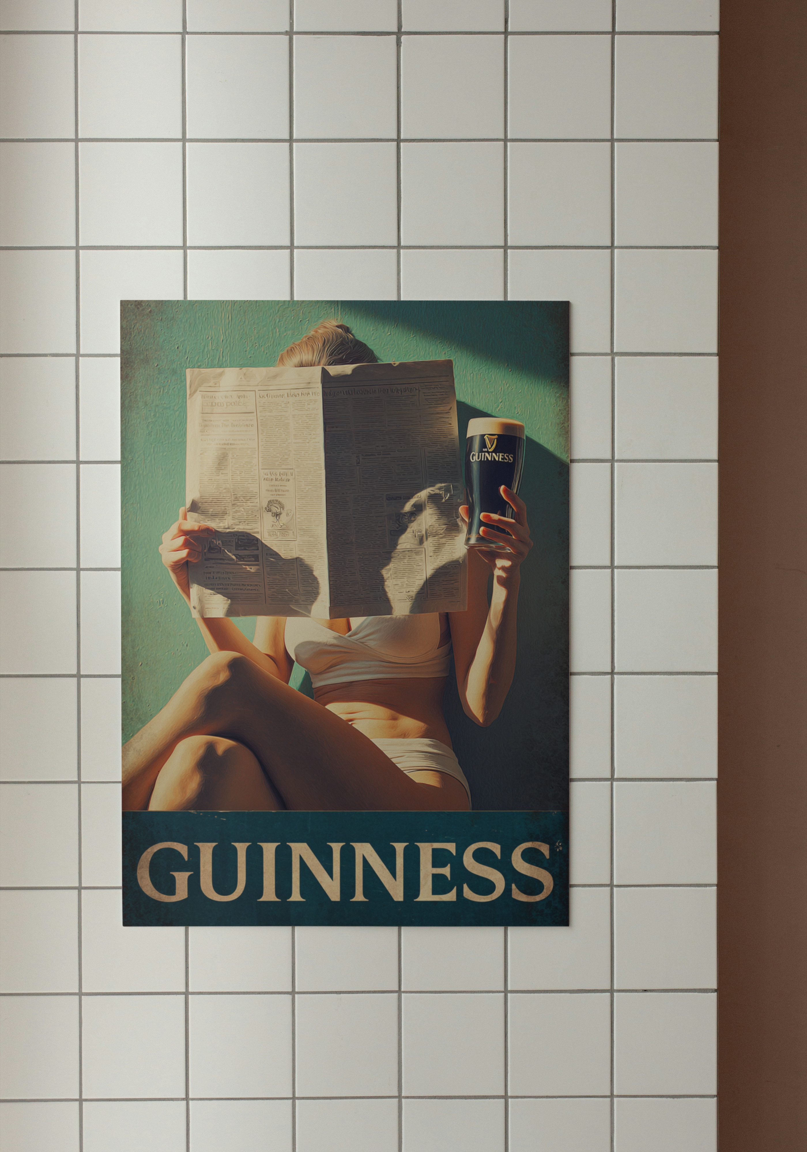 Morning Read – Retro Guinness Print