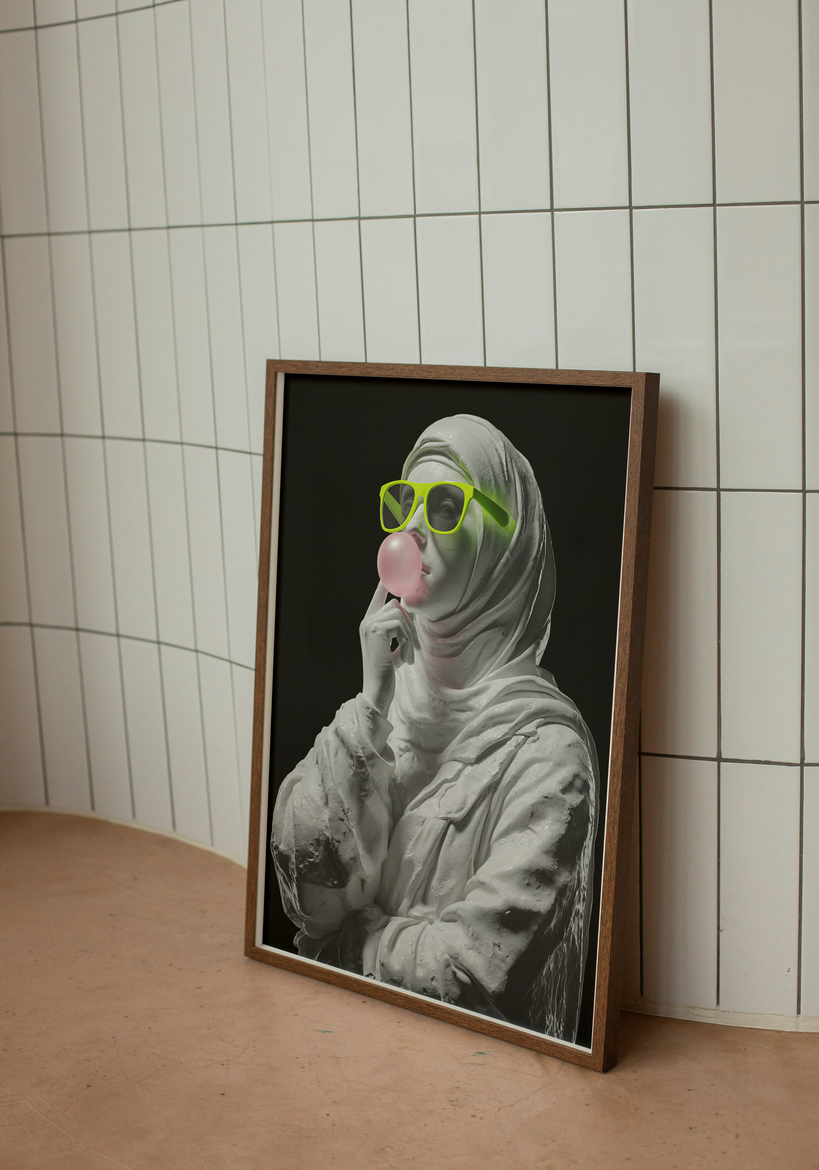 Rebel in Marble– Arab Pop Art with a Classical Twist