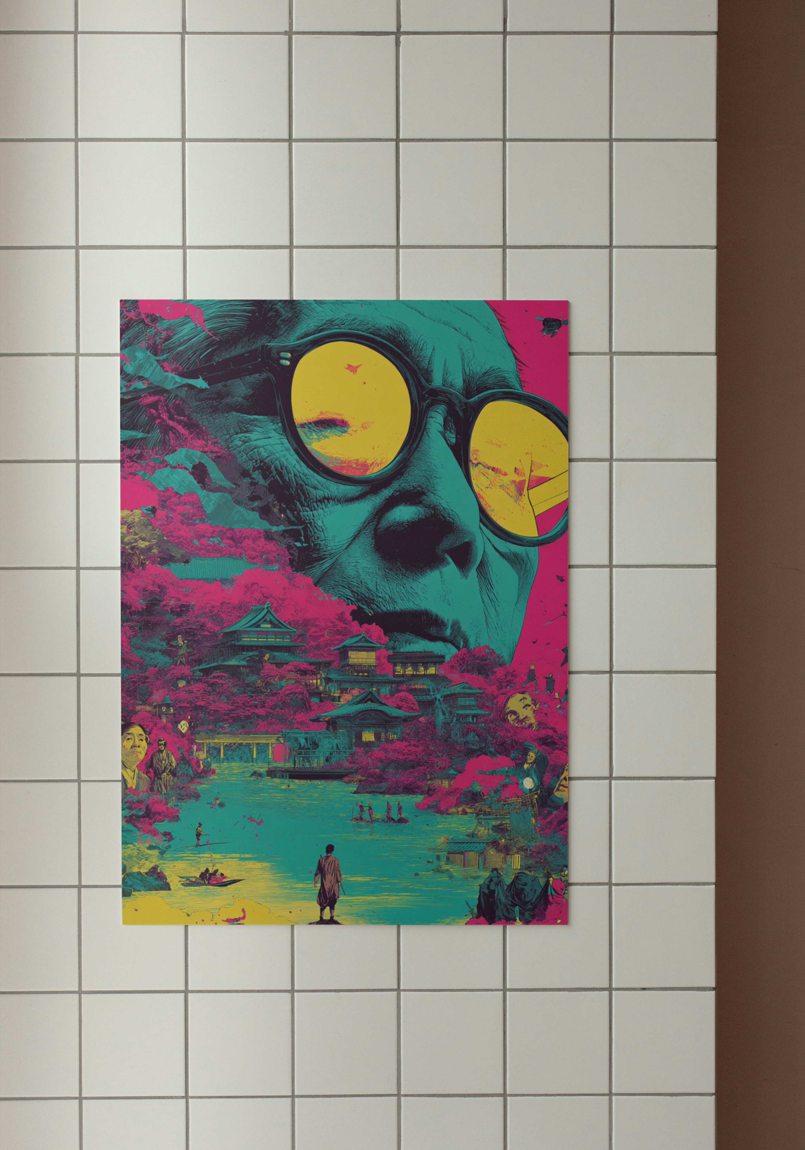 Reflections of Edo – Futuristic Japanese Pop Art Print