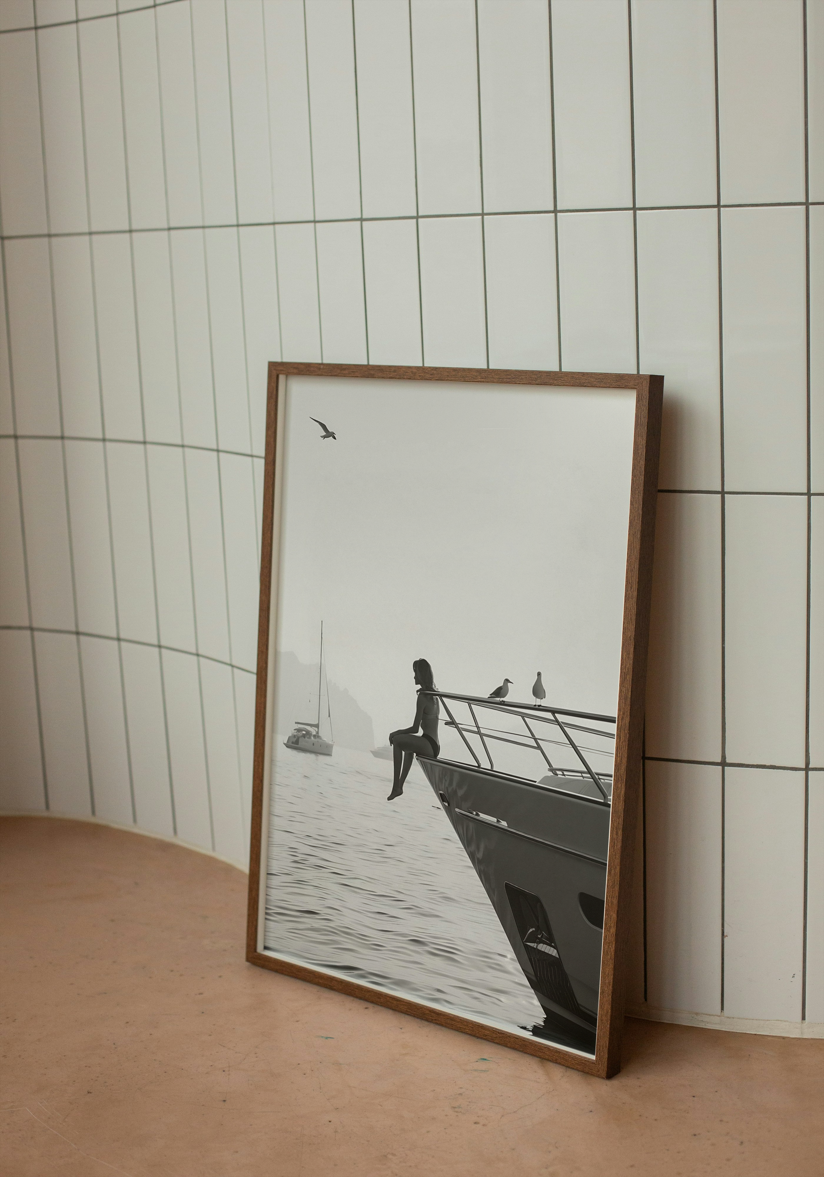 Yacht Serenity - Beach & Boat Print