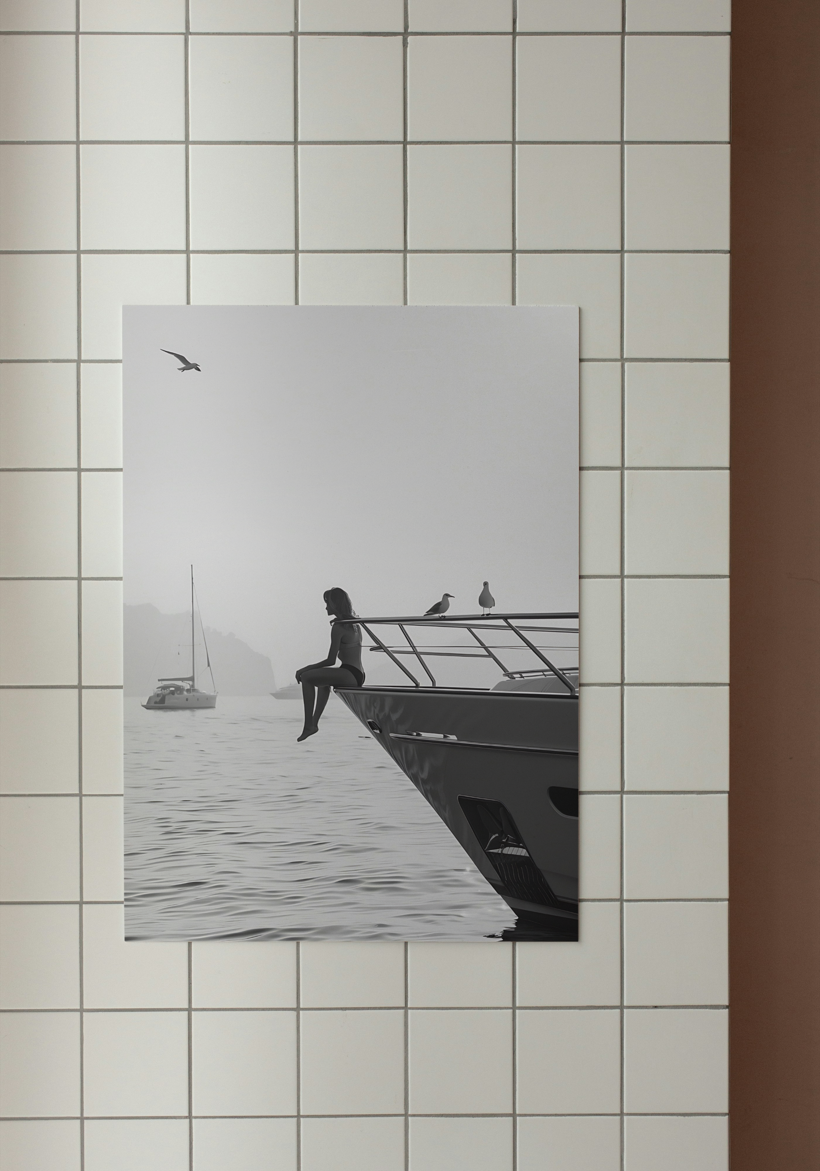 Yacht Serenity - Beach & Boat Print